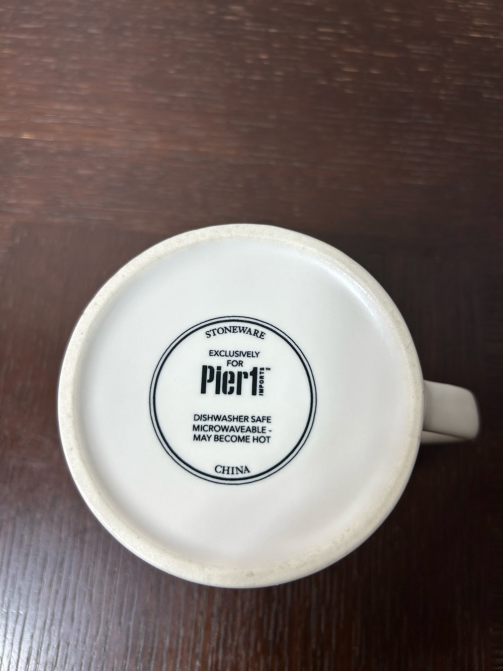 Pier 1 Imports Black White Blue Stoneware "sip" Discontinued Coffee Mug - Picture 8 of 10